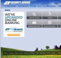 Www ssfcu org - Download the Security Service App. Membership eligibility required. Subject to credit approval. APR=Annual Percentage Rate. Annual Percentage Rate is variable and based on creditworthiness. Visit a branch or call 1-800-527-7328 for details. All offers subject to change at any time. *Receive a $100 bonus when you spend $500 in the first 90 days ...